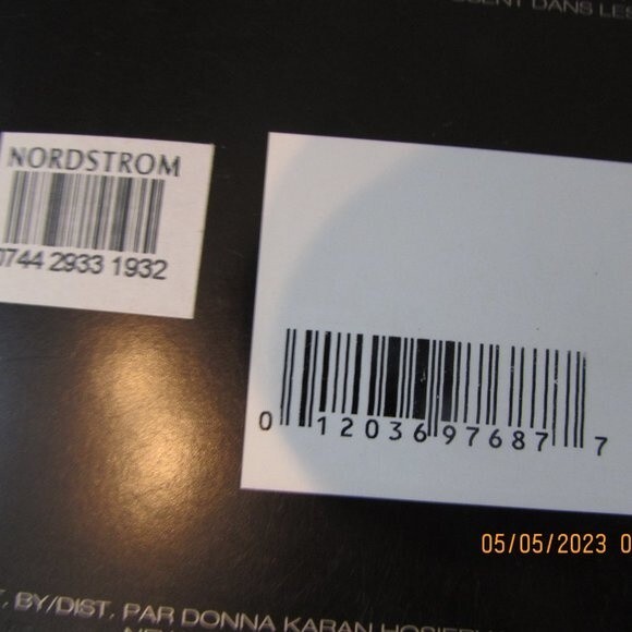 DONNA KARAN SIGNATURE SANDALFOOT BLACK HOSE SIZE SMALL TIGHTS PANTYHOSE - Picture 8 of 8